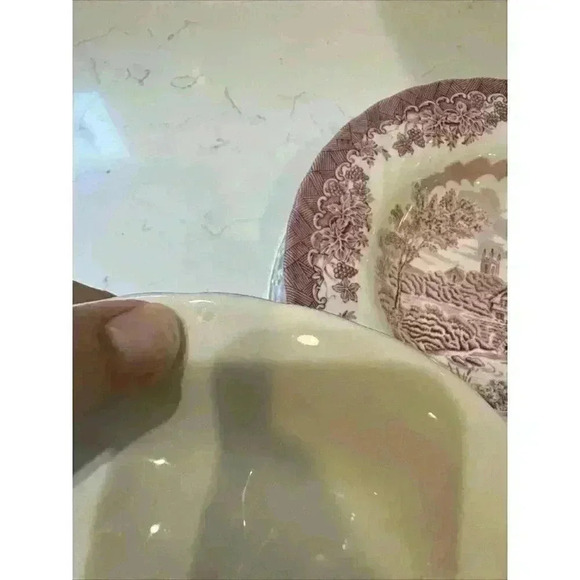 Churchill Rosa Red Willow Coupe Bowl 8.5'  Lot 2 bowls - Picture 7 of 13